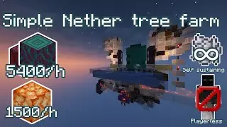 My simple yet very efficient nether tree farm