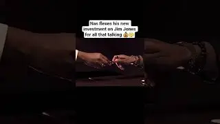 Nas flexes his new investment on Jim Jones for all that talking 💰 #Nas #jimjones