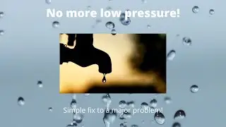 How to Improve your RV water pressure/volume