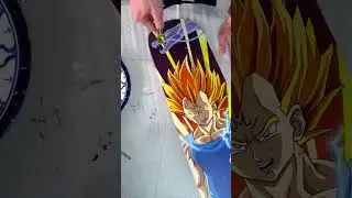 Skateboard Majin Vegeta - Acrylic painting