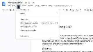 How to: Create an outline in Google Docs using Google Workspace for business