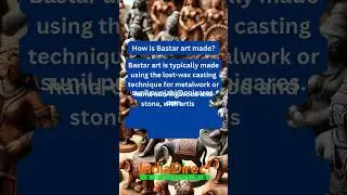 How is bastar art made?