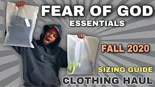 FEAR OF GOD ESSENTIALS CLOTHING HAUL FALL/WINTER 2020 (REVIEW & SIZING)