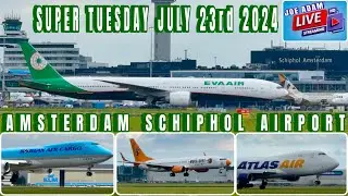 Schiphol Airport Live: Arrivals and Departures | Tuesday July 23rd 2024