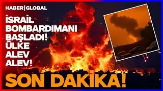 SAVAŞ BAŞLADI! İşte Saniye Saniye Saldırı Anları! İsrail Bombalıyor Ülke Alev Alev!