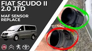 Fiat Scudo 2.0 JTD - Replace MAF Sensor (Mass Air Flow Senzor) 