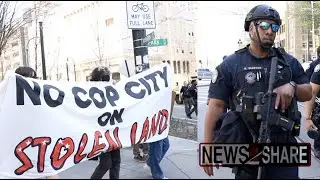Heavy police response to 