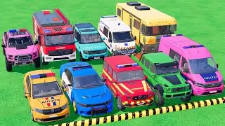 TRANSPORTING DACIA POLICE CARS, FIRE DEPARTMENT, AMBULANCE VEHICLE WITH TRUCKS ! FS22 #29