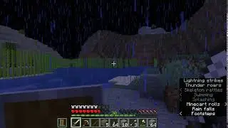 Minecraft Close  lightning strike