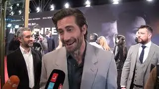 AMBULANCE Jake Gyllenhaal Interview - Action Star - Eiza Gonzalez - driving fast - being funny - fun