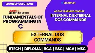 Internal and External DOS Commands | External DOS Commands in FOCP
