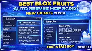 Blox Fruits Server Hop Script - FULL MOON, TTK, LEGENDARY HAKI, DOUGH KING AND MORE!