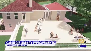 Historic Carnegie Library in Manitou Springs undergoing renovations