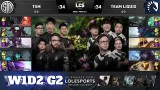 TSM vs Team Liquid | Week 1 Day 2 S10 LCS Summer 2020 | TSM vs TL W1D2