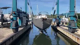 Alberg 37 launch & trip from Tarpon Springs to Hudson