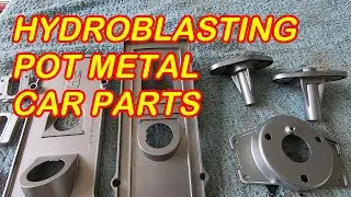 Hydroblasting pot metal parts for a HK Holden