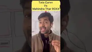 Tata Curvv Vs Mahindra Thar ROXX #tatacurvv #automobile #mahindrathar #tharroxx #india #viralshorts