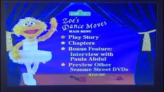 Sesame Street Zoe's Dance Moves (2003) DVD Walkthrough 🎶🎵🩰💃