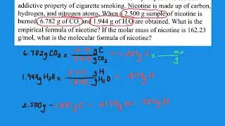 An Example of Empirical Formula from Elemental Analysis