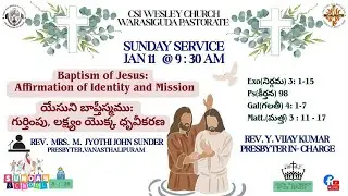 CSI Wesley Church Warasiguda Pastorate | Sunday Service | 11th Jan 2026