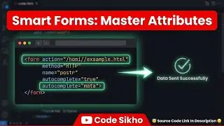 Day 19 : HTML Form Attributes Explained in Hindi | action, method, name, autocomplete |  Code Sikho