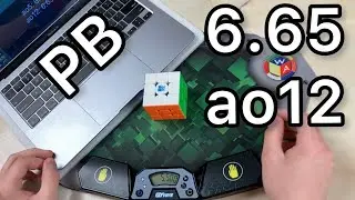 3x3 Rubik's cube ao12 - 6.65 PB | ao5 - 6.35 | Weilong v9 BallCore UV