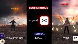 LUCIFER WINGS AND FLIGHT CAPCUT VFX TUTORIAL ❤️‍🔥 #lucifer #capcut #capcutedit