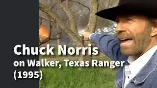Chuck Norris, his Stunt Double, and Explosions on the Set of Walker, Texas Ranger | Segment (1995)