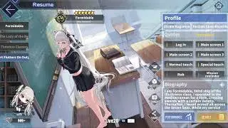 Azur Lane: HMS Formidable L2D Skin Talk & Move (The Lover's Heart Flutters On Duty) Ver 2