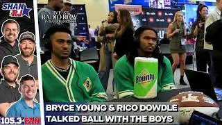 Bryce Young & Rico Dowdle Live From Radio Row Talk Culture, NFL Life, Free Agency & More | Shan & RJ