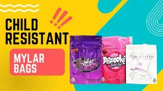 Custom Printed Smell Proof Child Resistant Marijuana Edible THC Candy Packaging Bags