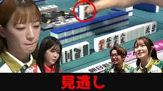 【中田花奈】跳満放銃から立て直し、オーラスでラス回避