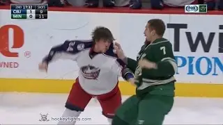 Josh Anderson vs Chris Stewart & Matt Calvert vs Matt Dumba Dec 31, 2016