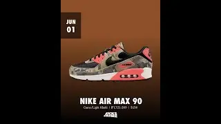 Nike Air Max 90 Camo Light Ember - June 1, 2025