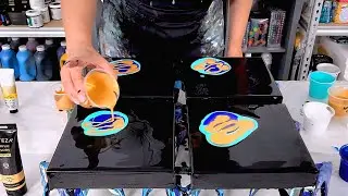 Грандиозный финал! Лучшая золотая акриловая краска для рисования на воде — акриловая заливка.