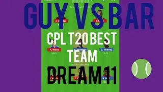 GUY VS BAR CPL T20 cricket team dream11