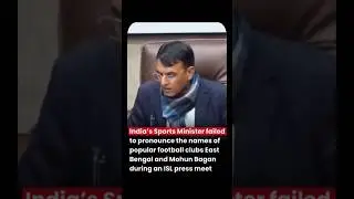 Indian sports minister can't even pronounce mohan Bagan #mohanbagan #football #indiansuperleague