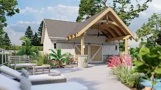 MODERN RUSTIC POOL HOUSE PLAN | STETSON PEAK
