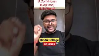 Hindu College Courses 2021 | #Shorts