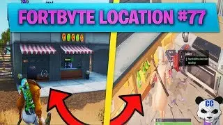 Fortnite |Fortbyte #77 Location |Found within a track side Taco Shop