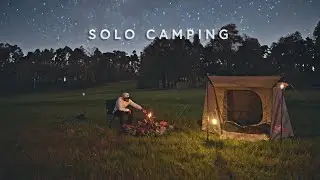 CAMPING ALONE in 2000 Acres Farmland [Relaxing Nature Sounds, ASMR]