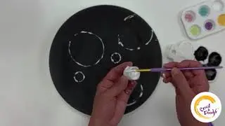 Rainbow Bubbles with Crock A Doodle Paint Your Own Pottery