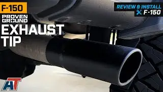 F-150 Proven Ground Rolled End Round Exhaust Tip 3.50-Inch Black Review & Install