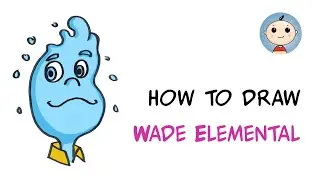 How to Draw Wade from Elemental for Kids!
