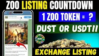 Zoo Token Listing CountDown (USDT OR DUST),