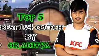 OR Aditya | Top 5 Best 1v4 clutch 🔥 competitive player 😱 @aditya_Zx6r #bgmi @velugaming4493