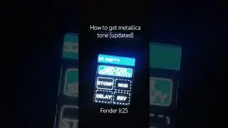 Metallica tone on fender lt25 (updated)