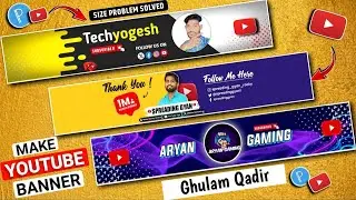 (Class No 5) Youtube banner kaise banaye | New Banner Design🔥 | youtube channel banner kaise banaye