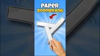 How to Make Paper Boomerang Its Really Comes Back 🤩#shorts