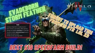 EVADEBORN: Best Spiritborn Speedfarm Build Gets Even Stronger! 💥 | Diablo 4 Season 10 PTR